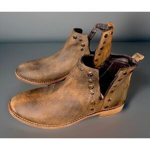 Musse &‎ Cloud Womens Roaster Leather Booties Size 10 Pull-on Water Resistance